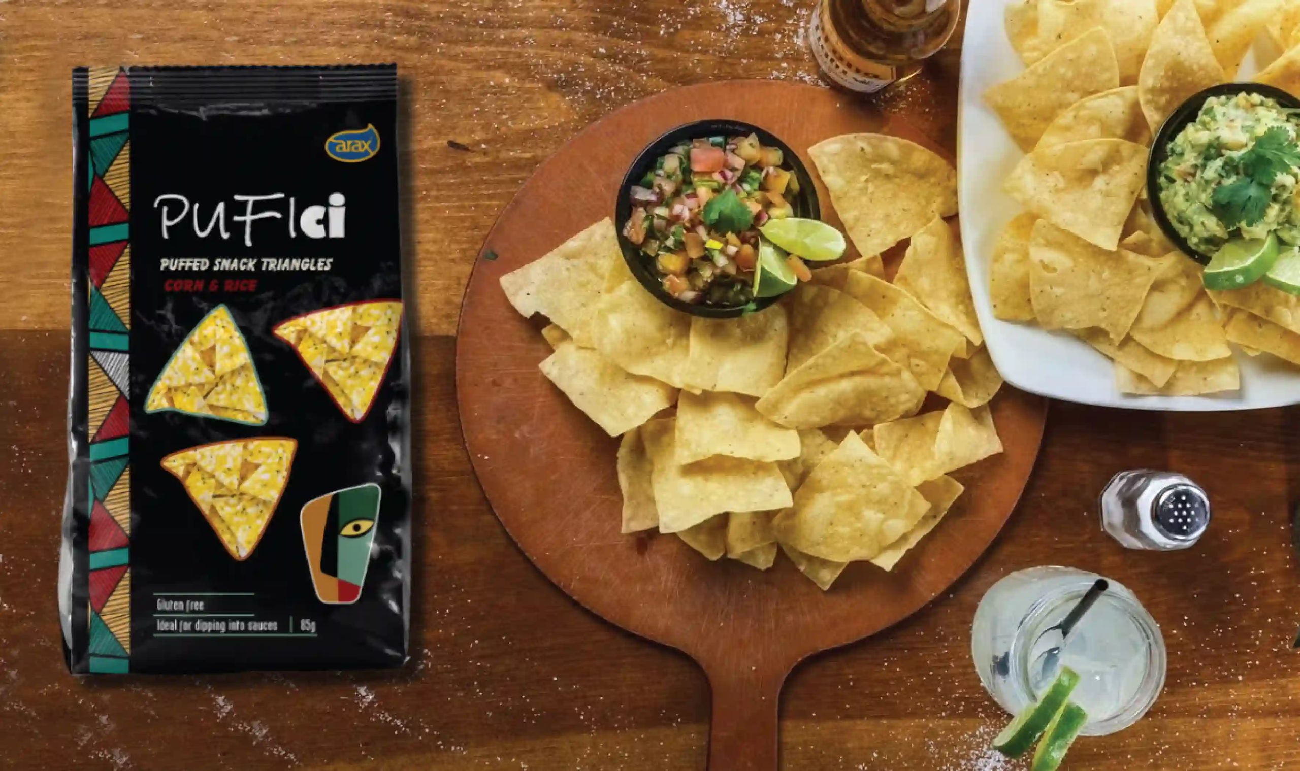 Pufici branded packaging for Arax – modern layout and graphics