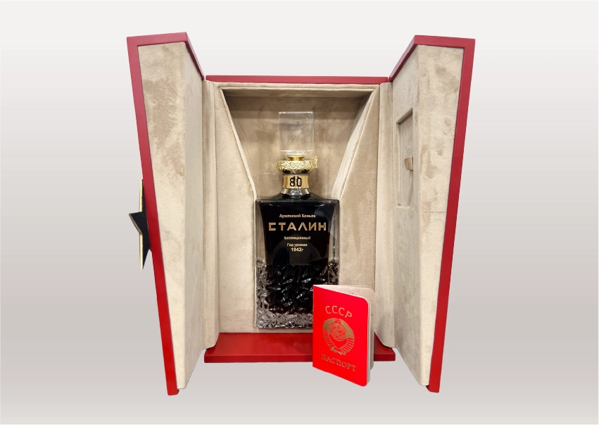 Stalin Cognac featured in advertising campaign setting